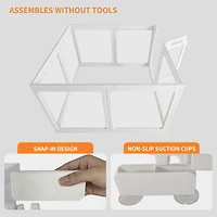 Streamdale Furniture Clear Acrylic 8-Panel Indoor Playpen for Puppies, Rabbits, and Cats