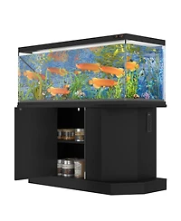 Streamdale Furniture 55-75 Gallon Aquarium Stand with Power Outlet and Storage, 880LBS Capacity
