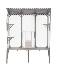 Streamdale Furniture Outdoor Catio Enclosure with Platforms for 1-3 Cats