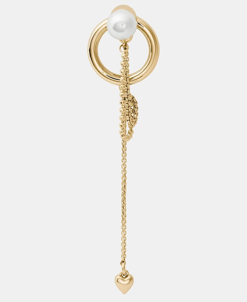 kate spade new york Gold-Tone Chain Reaction Front-Back Linear Drop Earrings