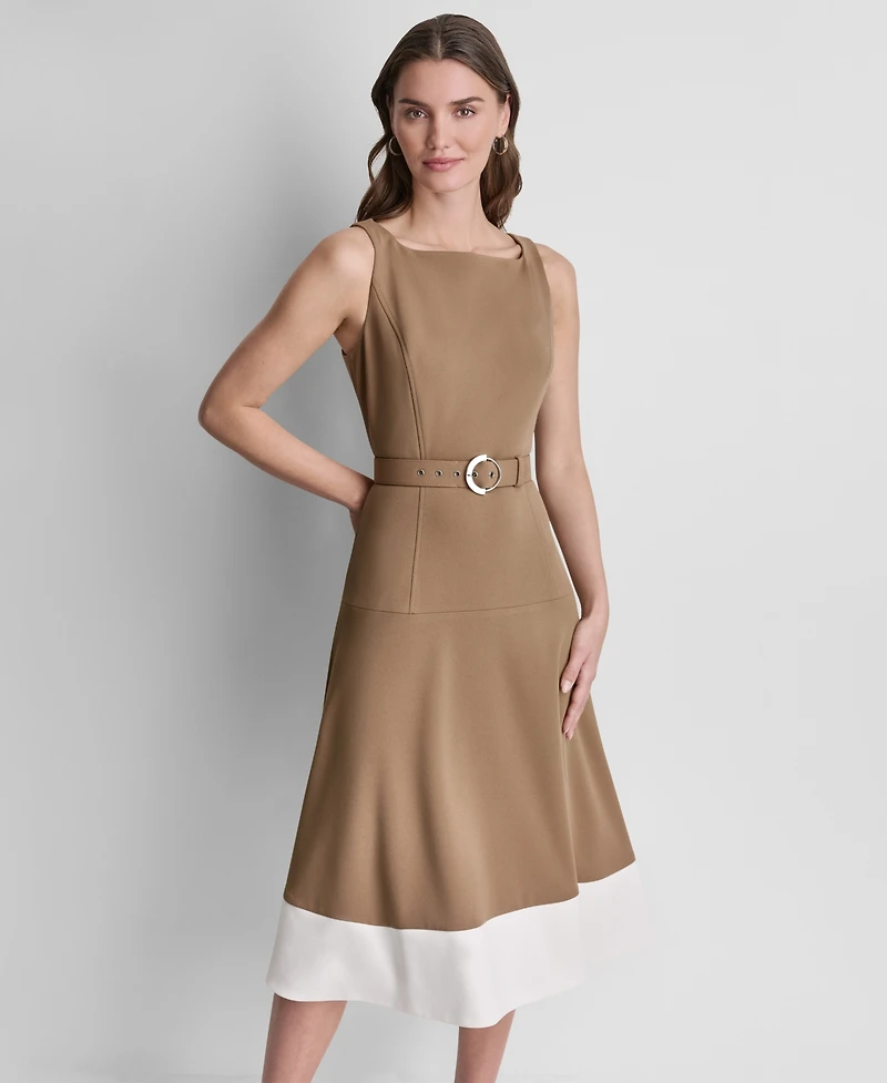 Dkny Women's Sleeveless Midi Dress