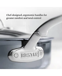 Hestan NanoBond Titanium Stainless Steel 5-Quart Covered Essential Pan with Helper Handle