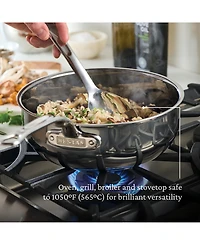 Hestan NanoBond Titanium Stainless Steel 3.5-Quart Covered Essential Pan