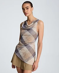 Kenneth Cole Women's Cowl Neck Asymmetric Top