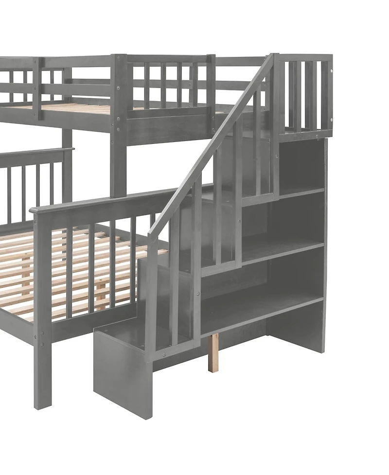 Streamdale Furniture Stairway Bunk Bed with Storage