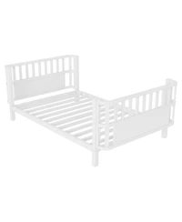 Streamdale Furniture Metal Platform Bed with Rails for Kids
