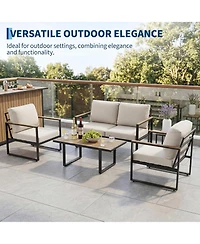 gaomon 4-Piece Outdoor Patio Furniture Set