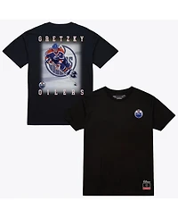 Mitchell & Ness Men's Wayne Gretzky Black Edmonton Oilers Photo T-Shirt