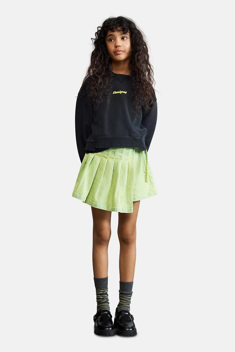 Desigual Girls's Sweatshirt seams logo