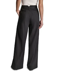Bcbg Women's Pinstripe Full-Length High-Rise Pants