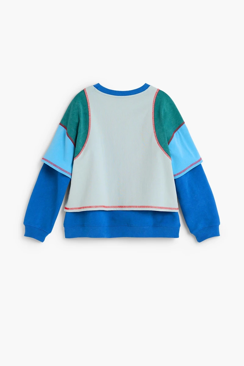 Desigual Boys's Combined sporty sweatshirt