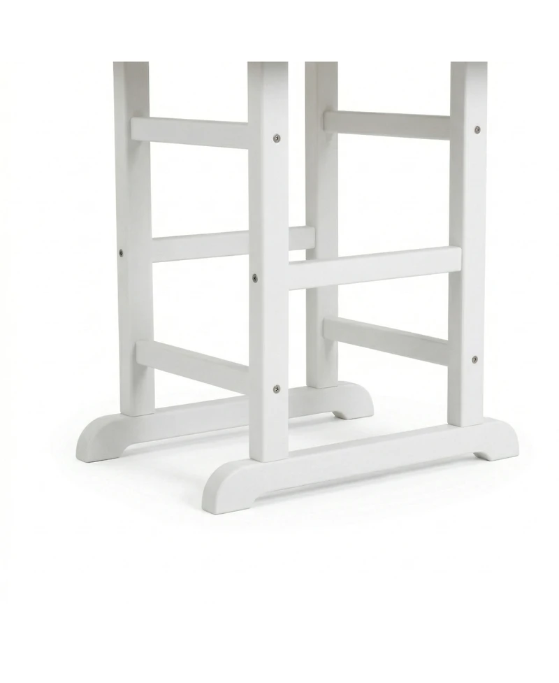 Streamdale Furniture White Hdpe 37.8" Square Folding Outdoor Dining Table