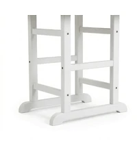 Streamdale Furniture White Hdpe 37.8" Square Folding Outdoor Dining Table