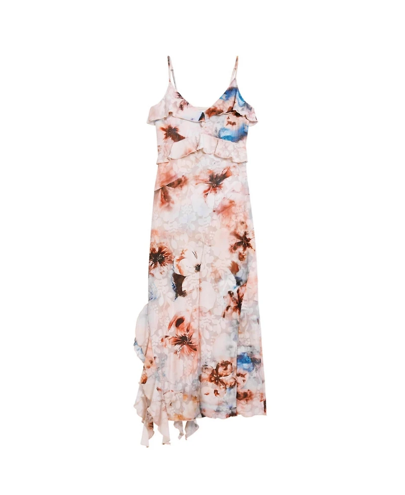 Desigual Women's Floral ruffle dress