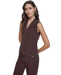 Calvin Klein Petite Sleeveless V-Neck Top