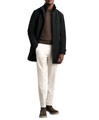 Reiss Men's Player Hybrid Removable-Gilet Overcoat