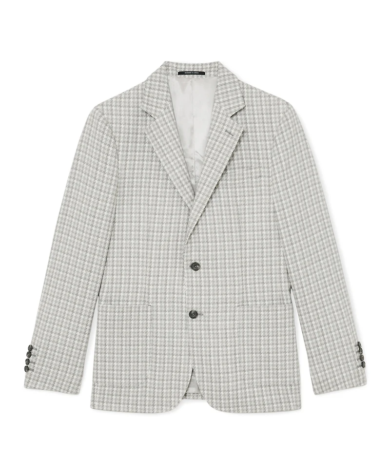 Reiss Men's Canty Tailored-Fit Houndstooth Single-Breasted Blazer