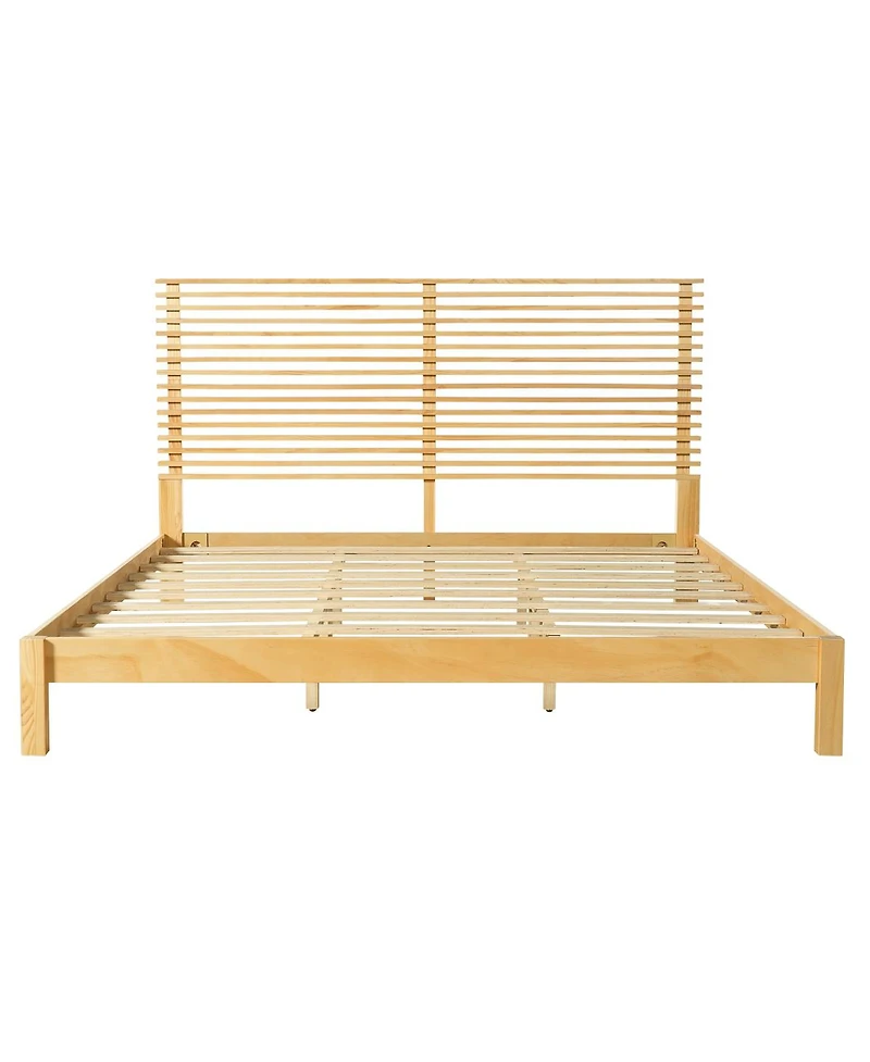 Streamdale Furniture Premium Solid Wood King Bed Frame with Headboard