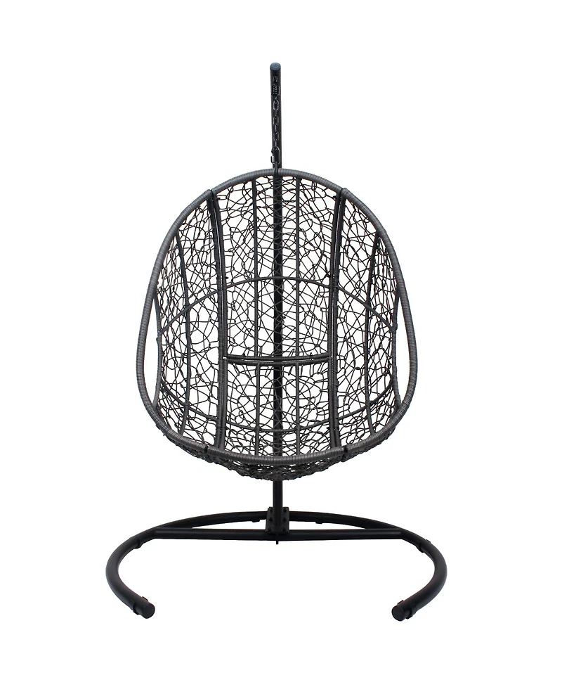 Streamdale Furniture 42" Extra Wide U-Base Hanging Egg Chair with Cushion and Waterproof Cover