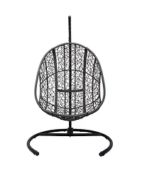 Streamdale Furniture 42" Extra Wide U-Base Hanging Egg Chair with Cushion and Waterproof Cover