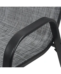 Streamdale Furniture Heavy-Duty Outdoor Teslin Fabric Chairs, 350 lbs Capacity, Ergonomic and Waterproof