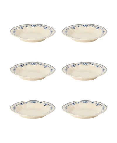 Costa Nova Vila Floral Pattern Pasta Plates, Set of 6