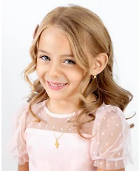 Tiny Blessings Children's 14K Gold Regal Cross Girls' 12-14" Necklace