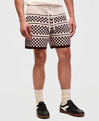 Mode of One Men's Check Sweater Shorts, Macy's Exclusive