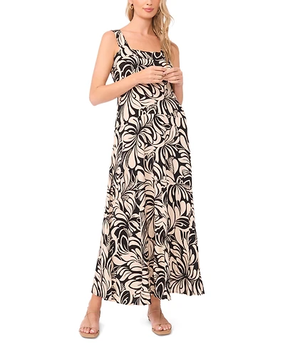 Vince Camuto Women's Thick Strap Square Neck Maxi Dress