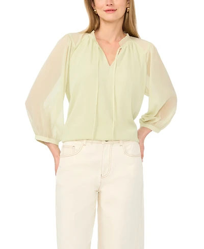 Vince Camuto Women's Split Neck Raglan-Sleeve Blouse