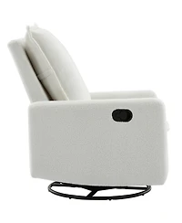 Streamdale Furniture Teddy Fleece Swivel Rocker Recliner Chair