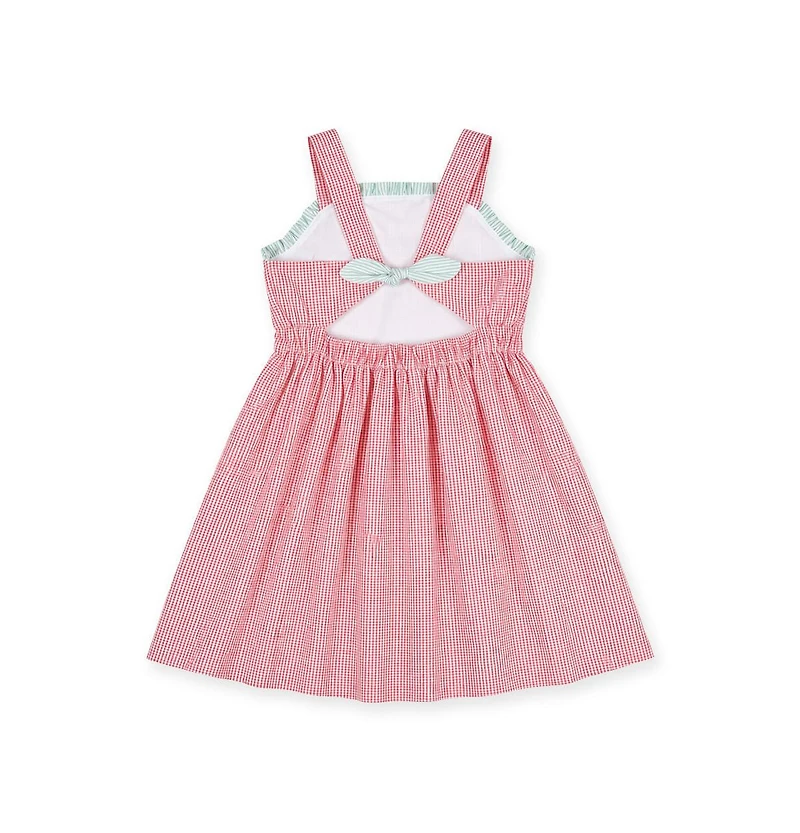 Florence Eiseman Toddler Girls Check Seersucker Dress With Watermelon