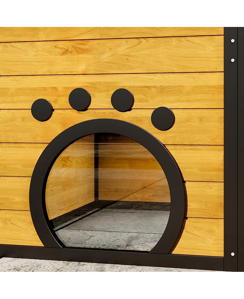Streamdale Furniture 4-Tier Weatherproof Outdoor Catio with Platforms and Resting Rooms