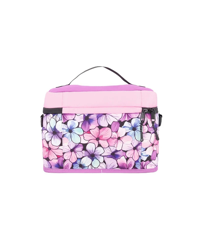 Deux par Deux Little Girl Floral Practical Spacious Organized Lunch Box