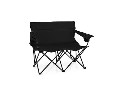 Boyel Living Double Camping Chair 2-Person Outdoor Folding Loveseat with Cup Holders
