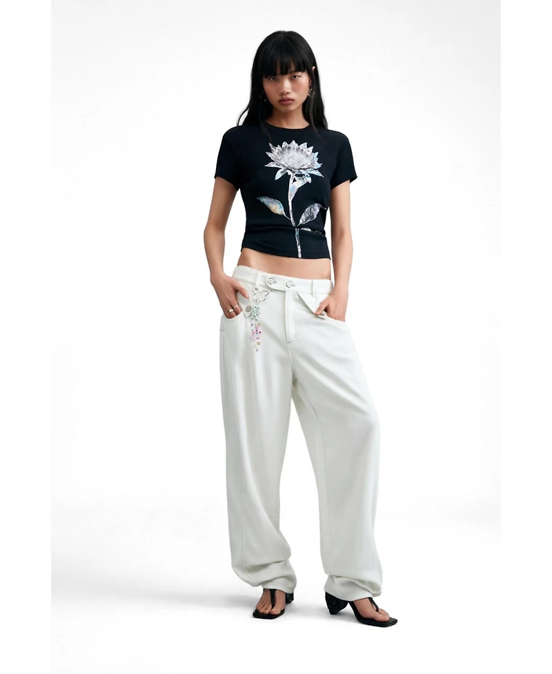 Desigual Women's Floral Print T-Shirt