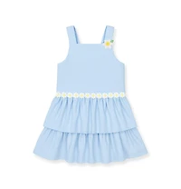 Florence Eiseman Toddler Girls Pique Dress with Daisies