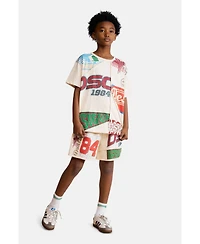 Desigual Girls's Printed logo T-shirt