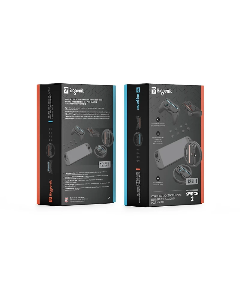 Biogenik 12-in-1 Accessory Kit for Nintendo Switch 2 Joy-Cons