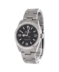 Pre-Owned Rolex Oyster Perpetual Explorer Automatic Watch in Stainless Steel 40mm