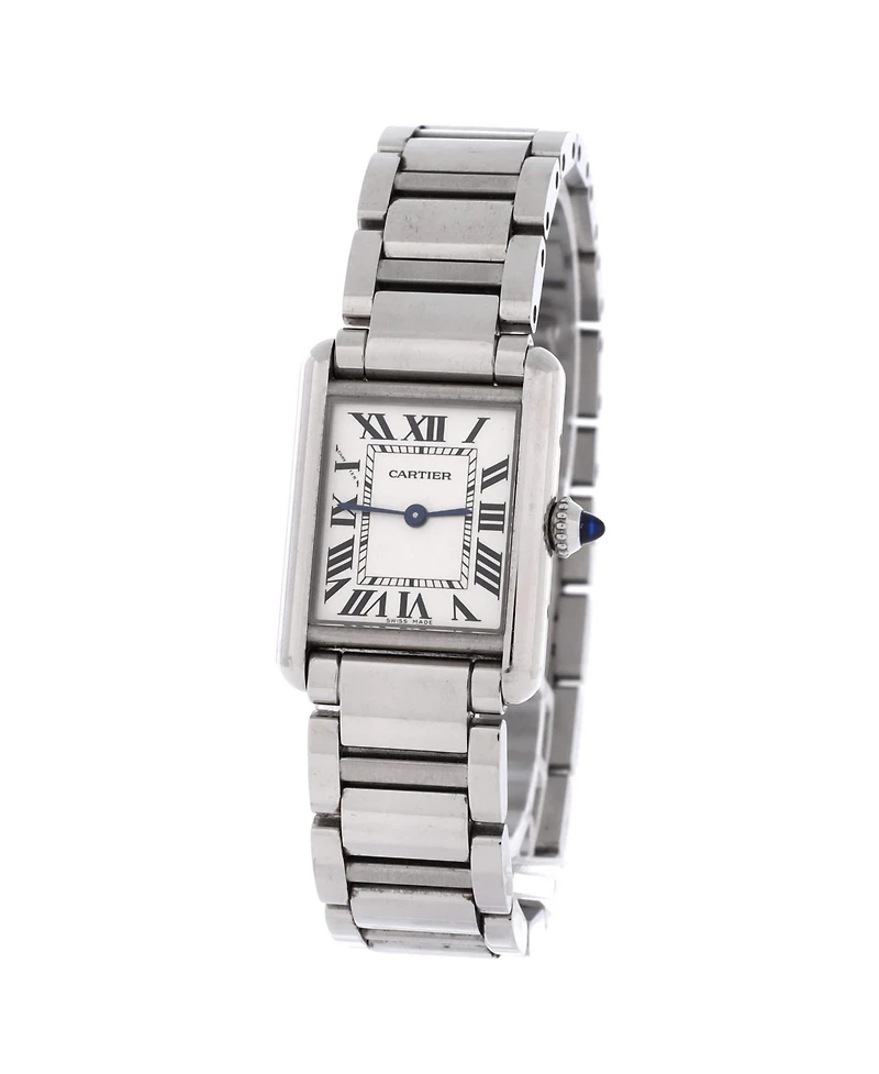 Pre-Owned Cartier Must de Cartier Tank Quartz Watch in Stainless Steel 22mm
