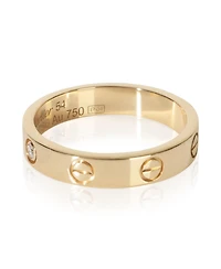 Pre-Owned Cartier Yellow Gold Diamond Small Model Love Ring