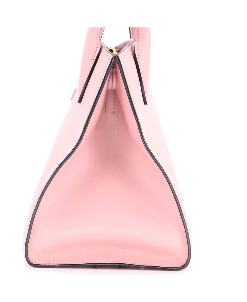 Pre-Owned Prada Small Monochrome Tote Saffiano with City Calf