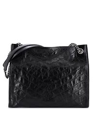 Pre-Owned Saint Laurent Medium Niki Shopping Tote Matelasse Chevron Leather