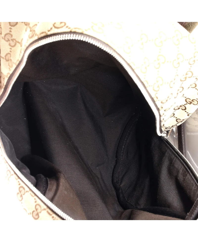 Pre-Owned Gucci Zip Around Travel Backpack Gg Canvas
