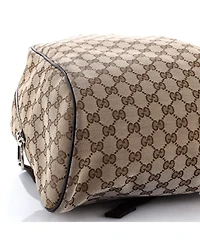 Pre-Owned Gucci Zip Around Travel Backpack Gg Canvas
