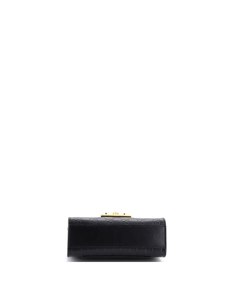 Pre-Owned Gucci Small Padlock Shoulder Bag Guccissima Leather