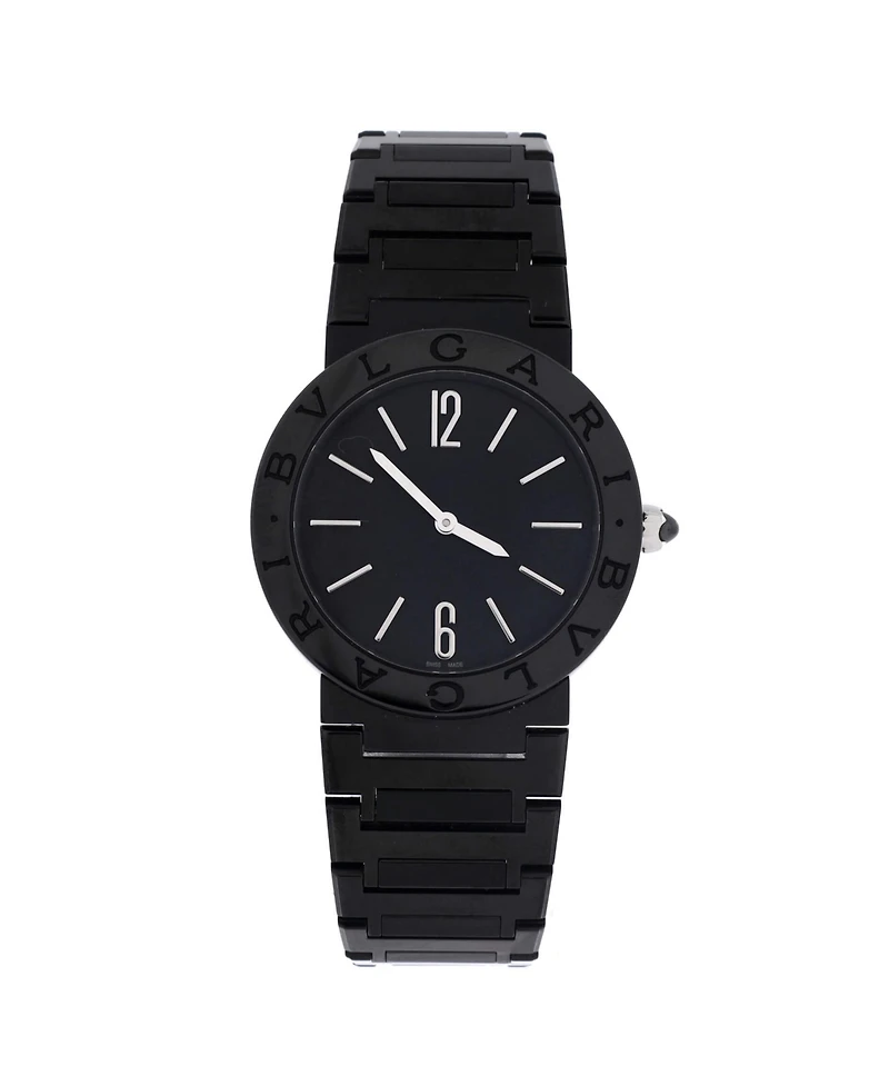Pre-Owned Bvlgari Quartz Watch in Pvd Stainless Steel 33mm