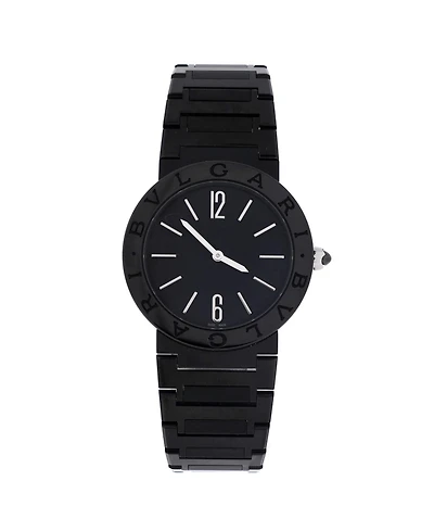 Pre-Owned Bvlgari Quartz Watch in Pvd Stainless Steel 33mm