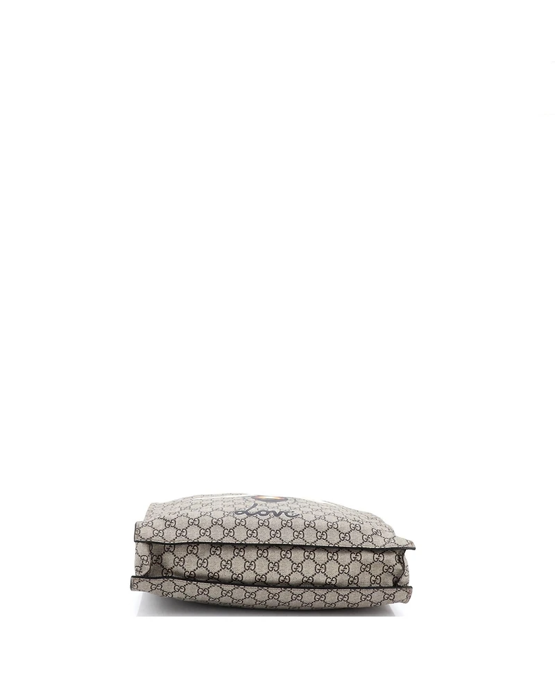 Pre-Owned Gucci Tall Convertible Soft Open Tote Printed Gg Coated Canvas